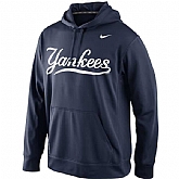 Men's New York Yankees Nike Practice Performance Pullover Hoodie - Navy Blue,baseball caps,new era cap wholesale,wholesale hats
